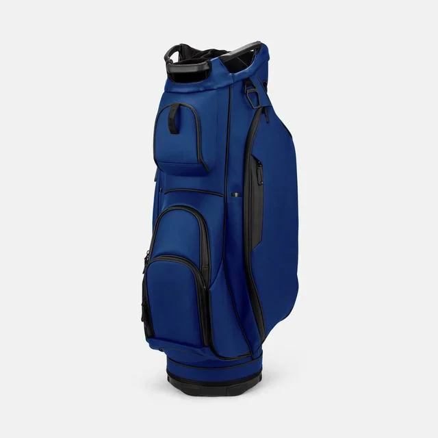 golf cart bag mounted on a cart rack