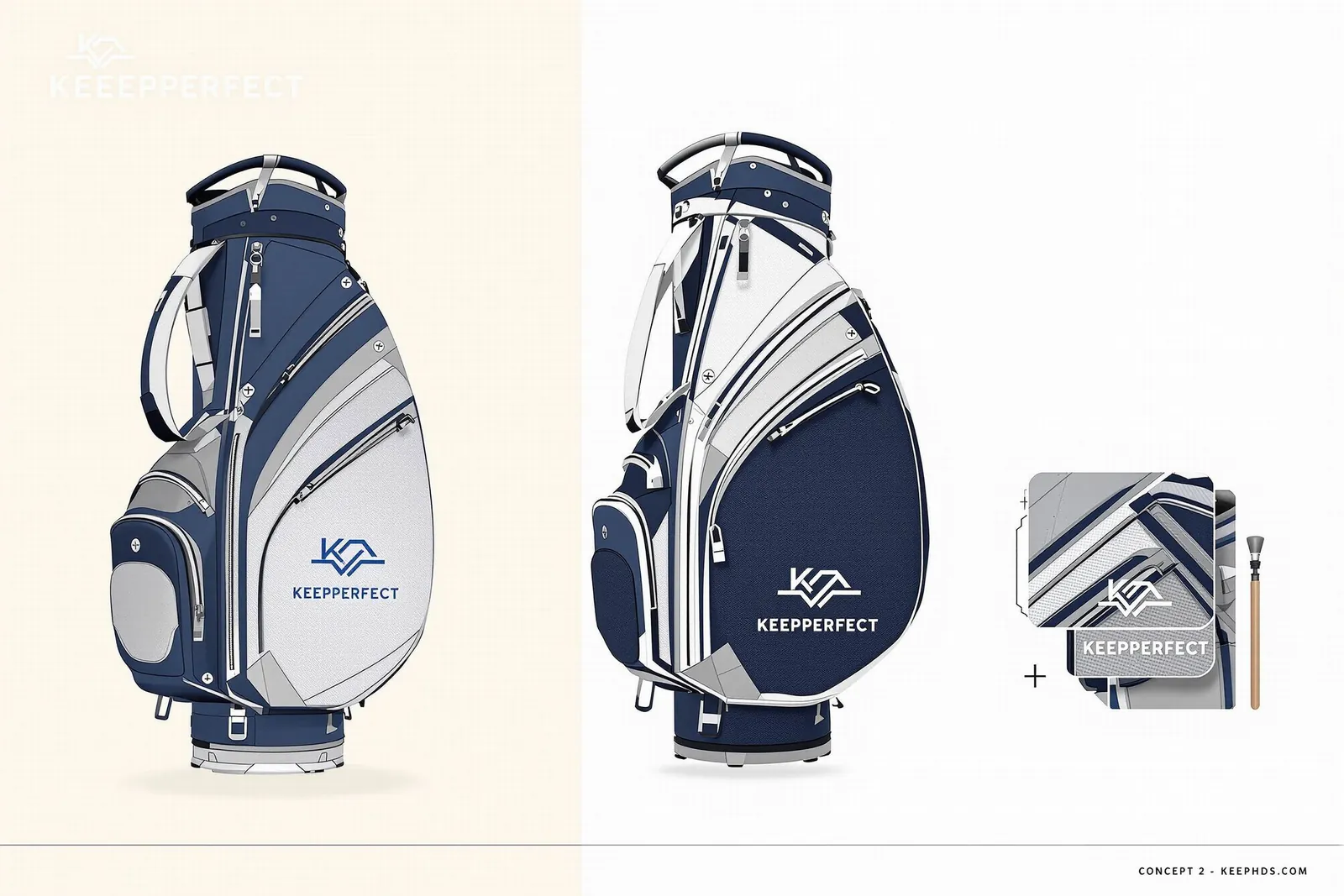 Golf bag materials nylon polyester and recycled synthetics