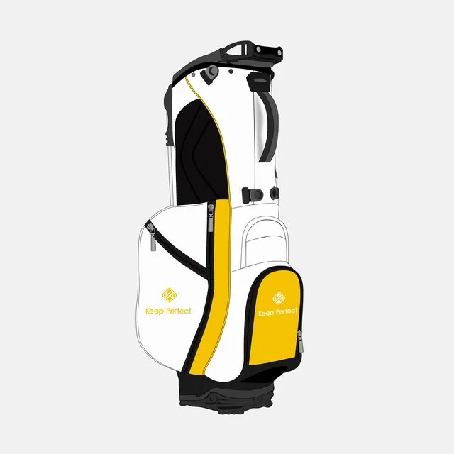 A near-feather-light stand bag packed lean for walking golfers