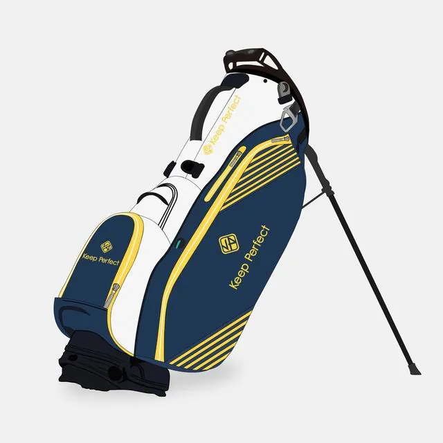 Adjusting a golf stand bag strap for a comfortable fit and weight distribution