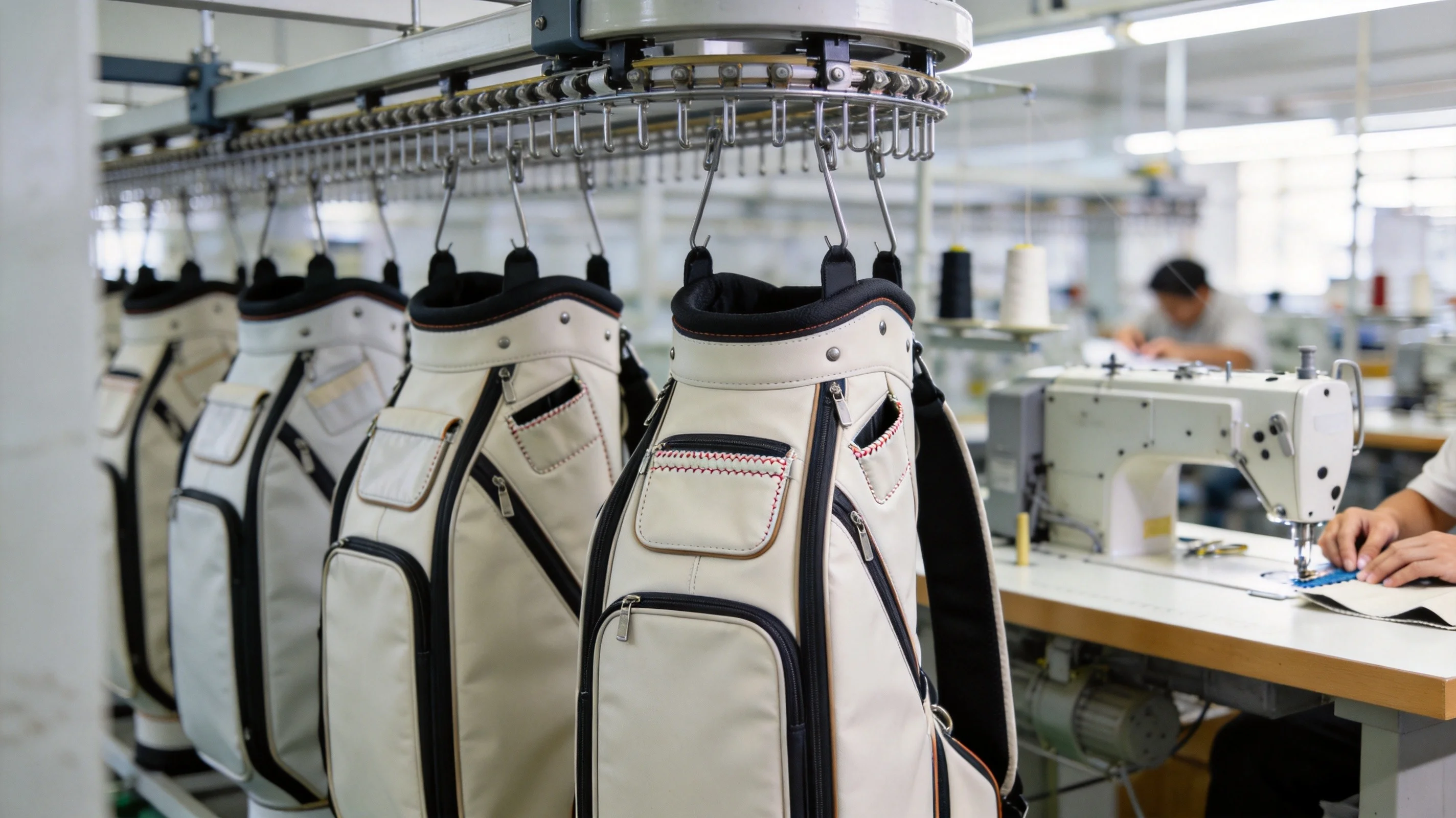 OEM and ODM golf bag private-label manufacturing services across our production line