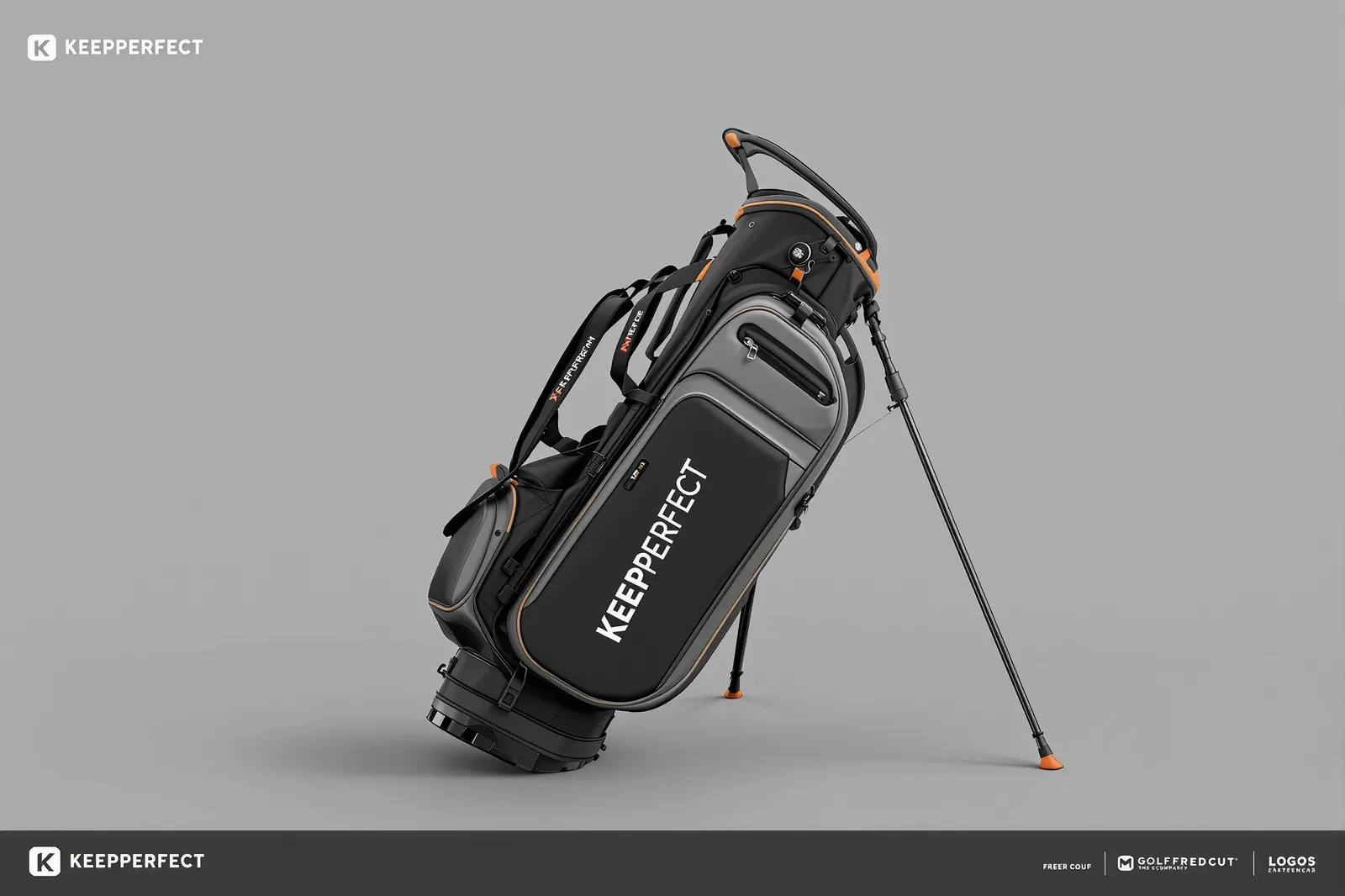 Custom golf bag personalisation service showing a branded colourway