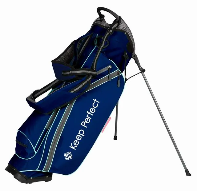 Stand bag with organized carry layout and balanced accessory placement
